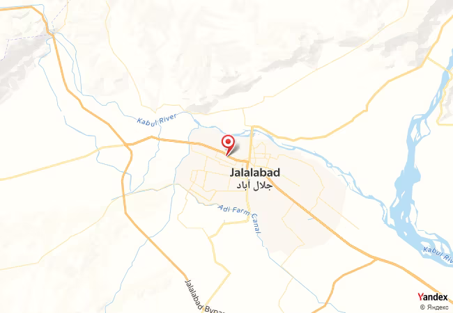 Qibla Map for Jalalabad