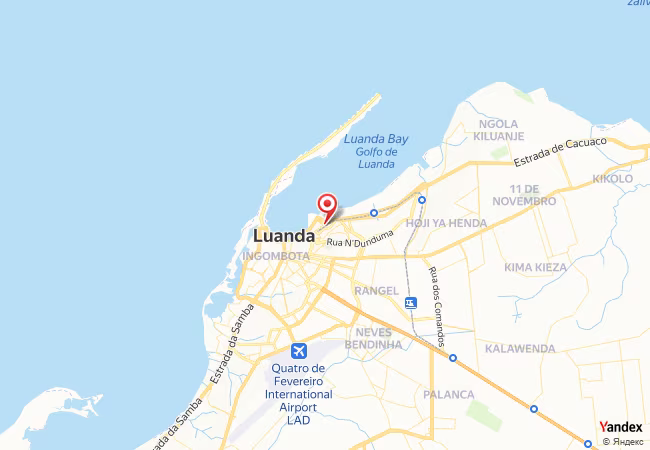 Qibla Map for Cacuaco