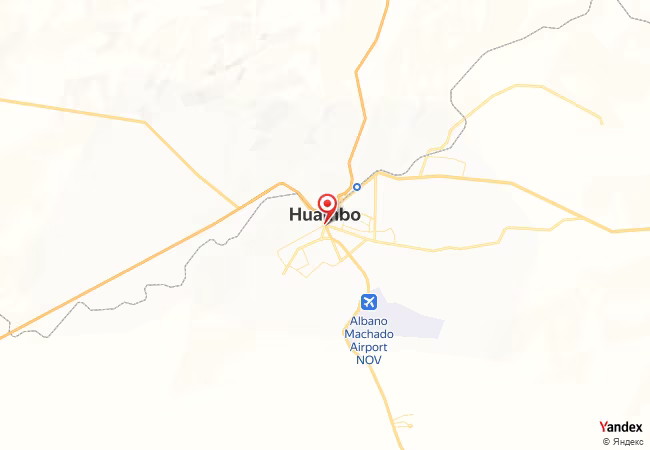Qibla Map for Huambo