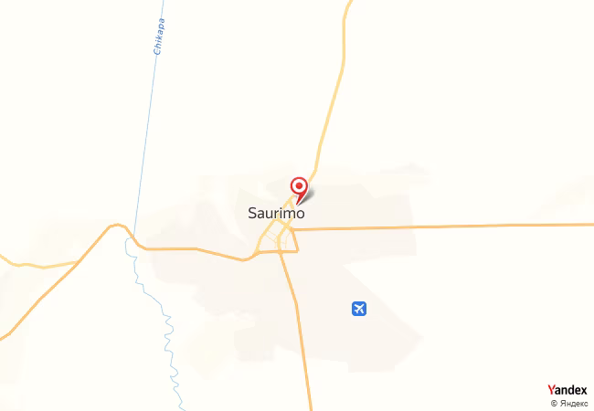 Qibla Map for Saurimo