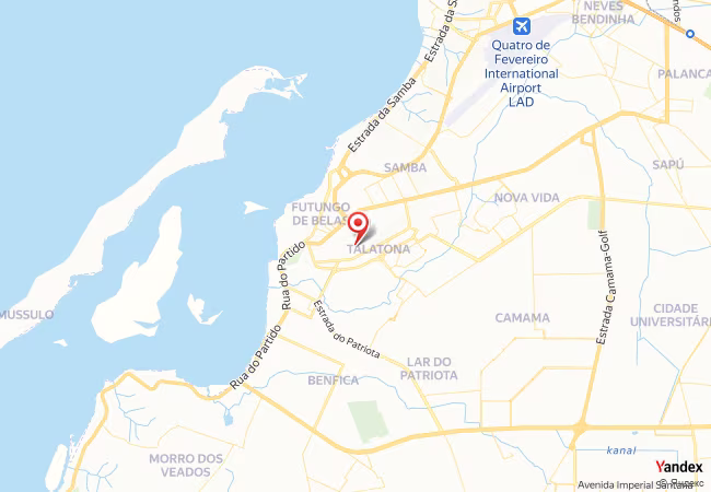 Qibla Map for Talatona