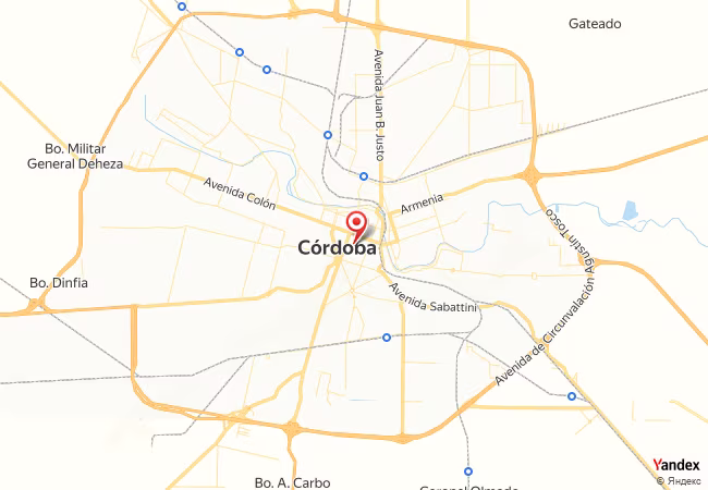 Qibla Map for Cordoba