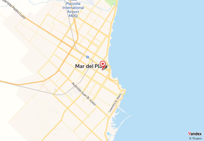 Qibla Map for Mar del Plata
