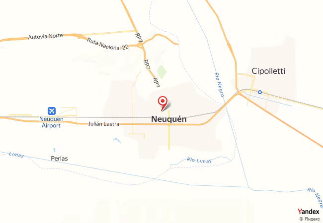 Qibla Map for Neuquen