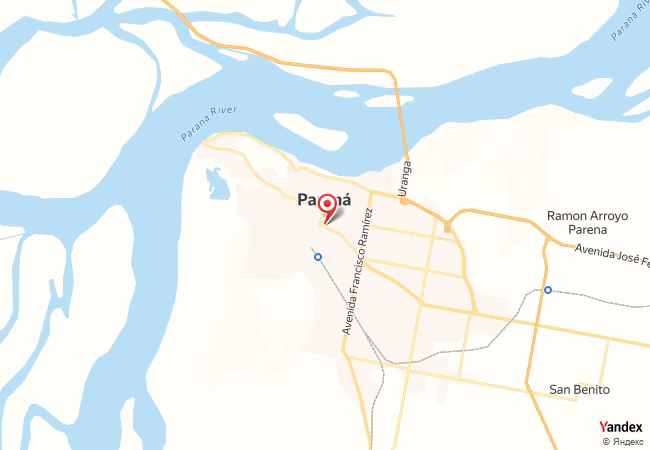 Qibla Map for Parana