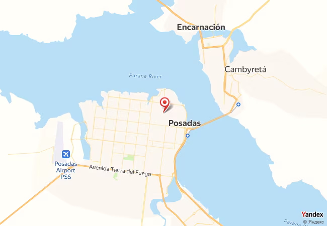 Qibla Map for Posadas