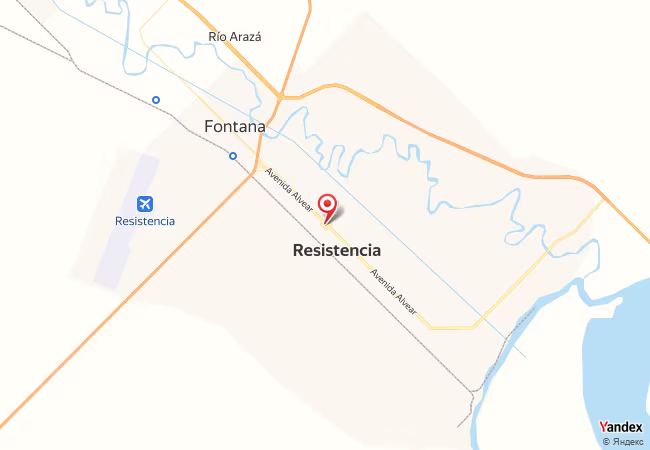 Qibla Map for Resistencia