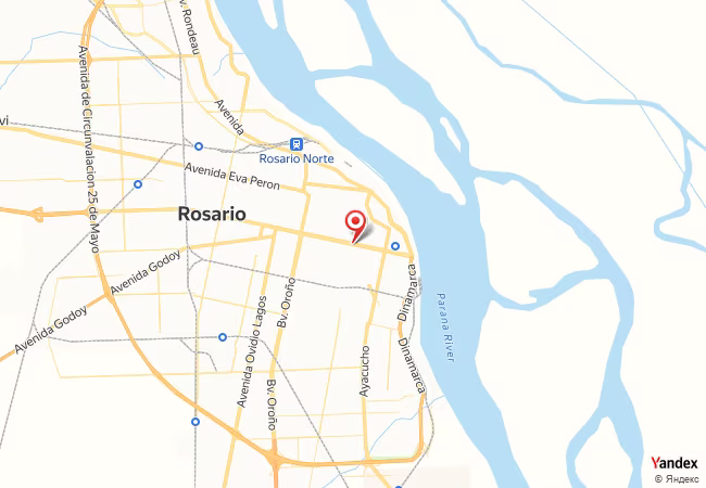 Qibla Map for Rosario