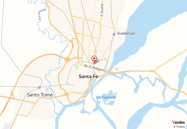 Qibla Map for Santa Fe