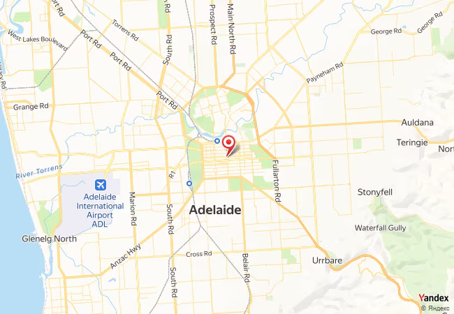 Qibla Map for Adelaide