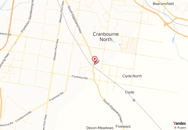 Qibla Map for Cranbourne