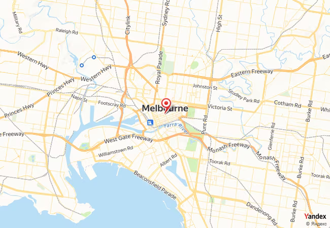 Qibla Map for Melbourne