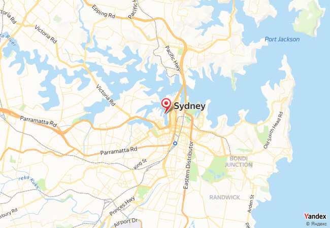 Qibla Map for Sydney
