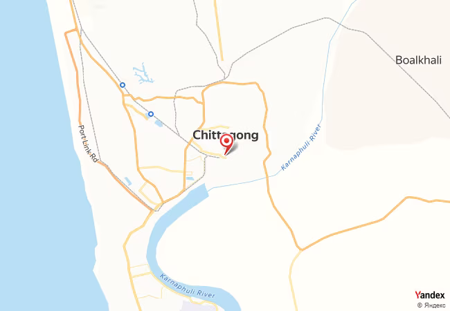 Qibla Map for Chattogram