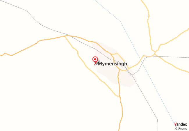 Qibla Map for Mymensingh