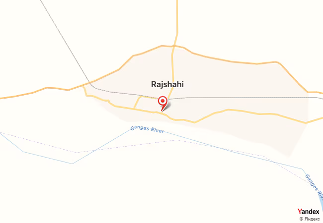 Qibla Map for Rajshahi