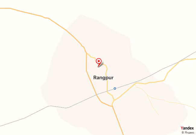 Qibla Map for Rangpur