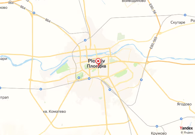 خريطة القبلة لمدينة بلوفديف