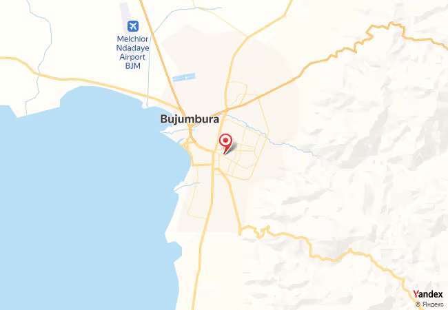 Qibla Map for Bujumbura