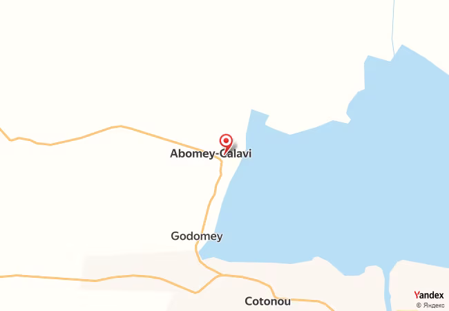Qibla Map for Abomey-Calavi