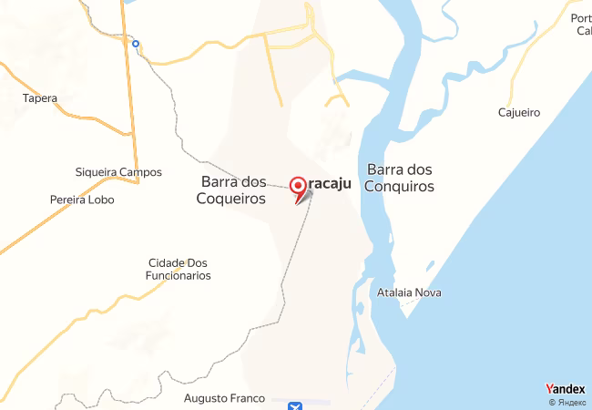 Qibla Map for Aracaju