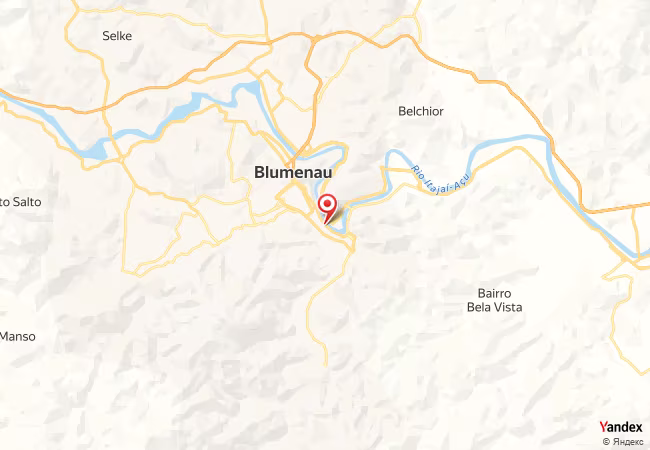 Qibla Map for Blumenau