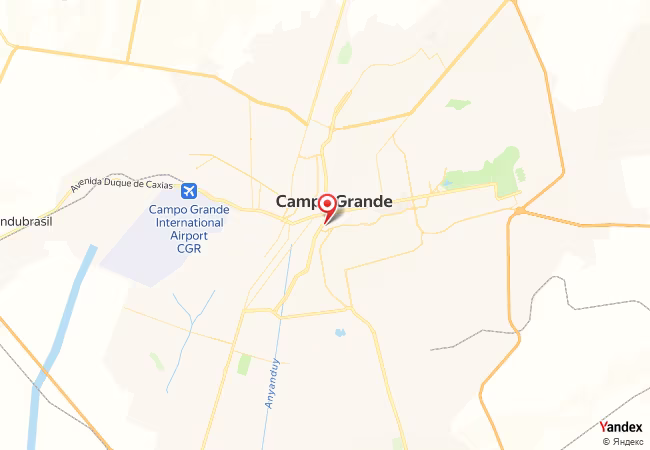 Qibla Map for Campo Grande