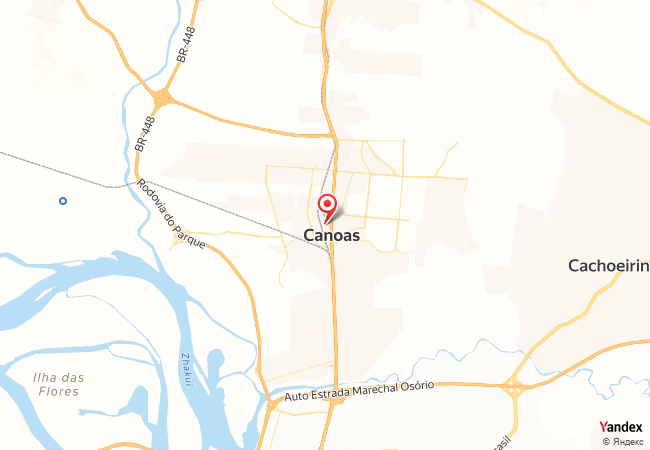 Qibla Map for Canoas