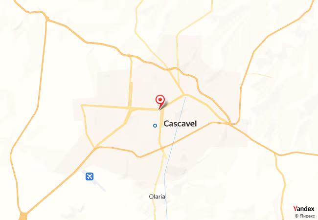 Qibla Map for Cascavel