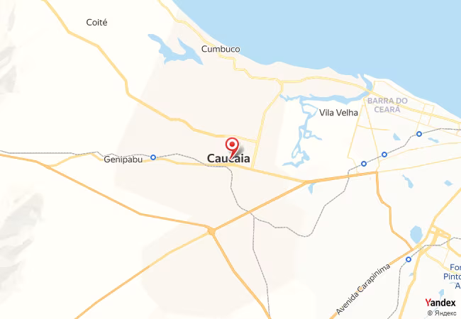 Qibla Map for Caucaia