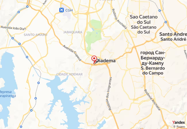 Qibla Map for Diadema