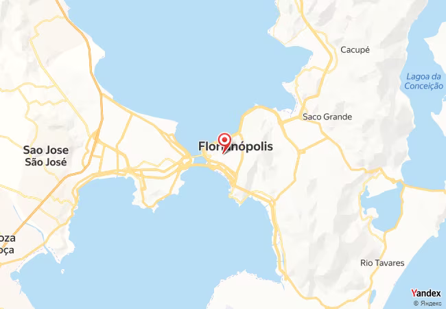 Qibla Map for Florianopolis