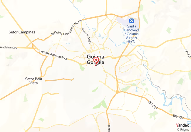 Qibla Map for Goiania