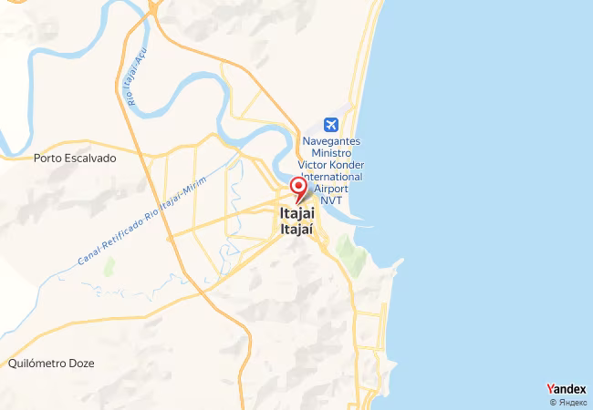 Qibla Map for Itajai