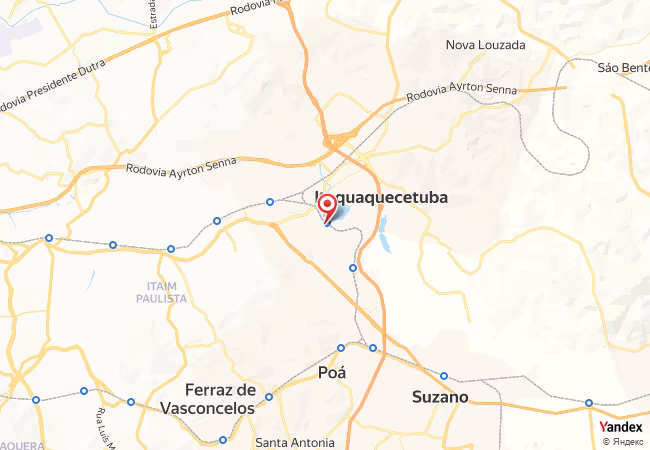 Qibla Map for Itaquaquecetuba