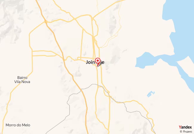 Qibla Map for Joinvile