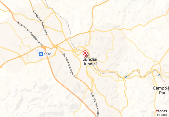 Qibla Map for Jundiai