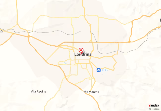 Qibla Map for Londrina