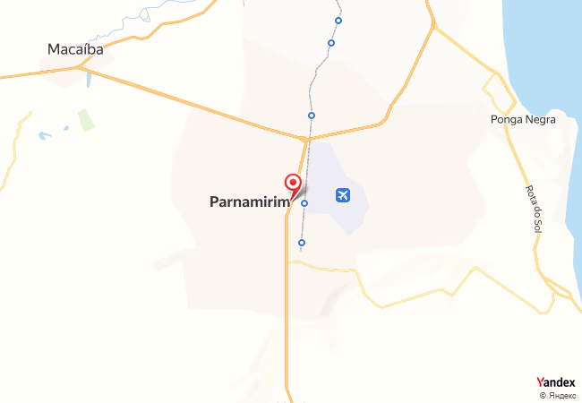 Qibla Map for Parnamirim