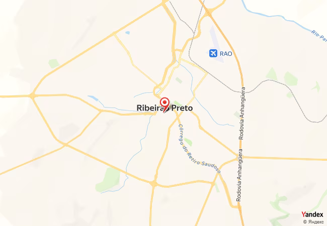 Qibla Map for Ribeirao Preto