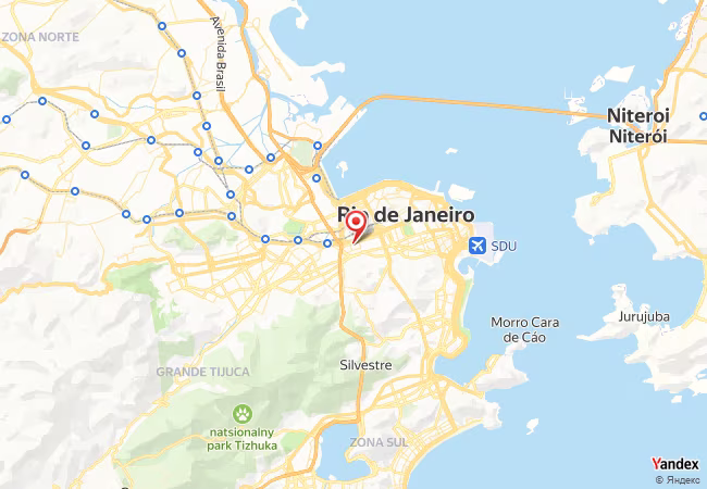 Qibla Map for Rio de Janeiro