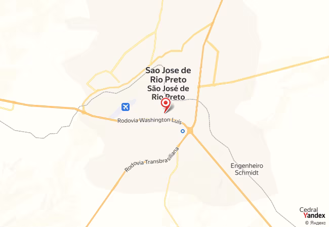 Qibla Map for Sao Jose do Rio Preto