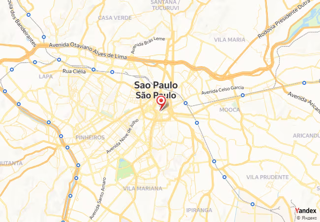 Qibla Map for Sao Paulo