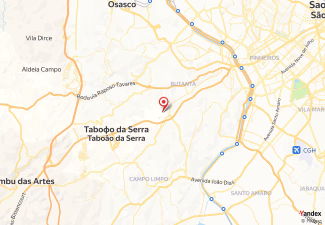 Qibla Map for Taboao da Serra