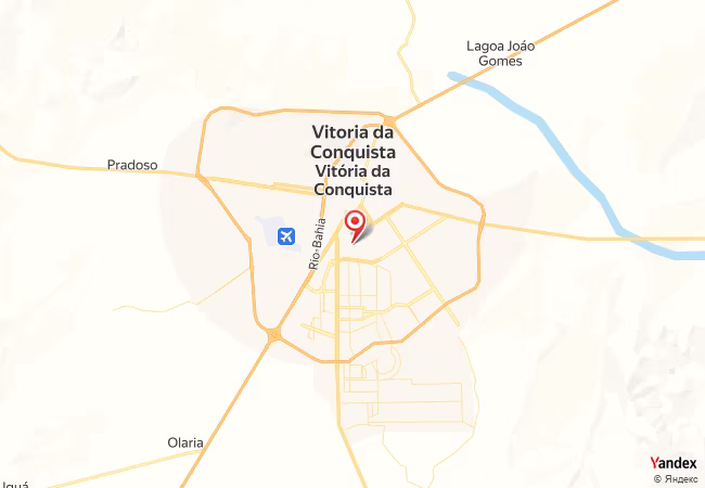 Qibla Map for Vitoria da Conquista