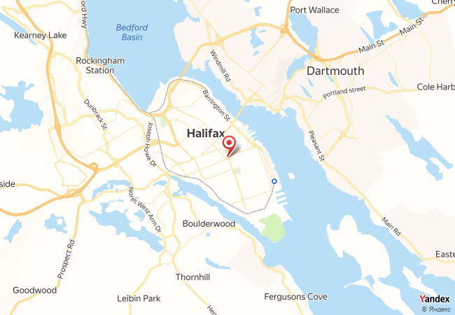Qibla Map for Halifax