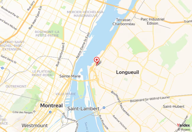 Qibla Map for Longueuil
