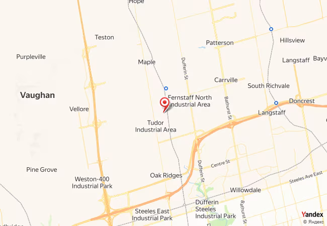 Qibla Map for Vaughan