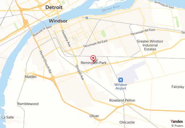 Qibla Map for Windsor