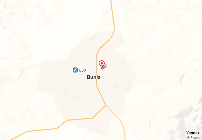 Qibla Map for Bunia
